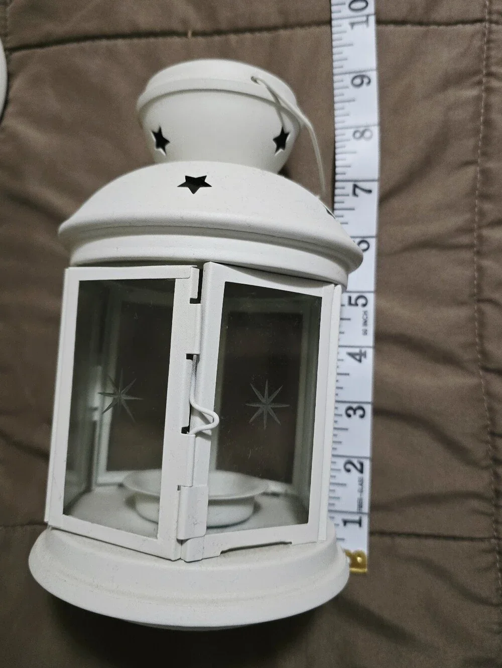 Ikea White Votive Candle Lanterns Stars Set of 2